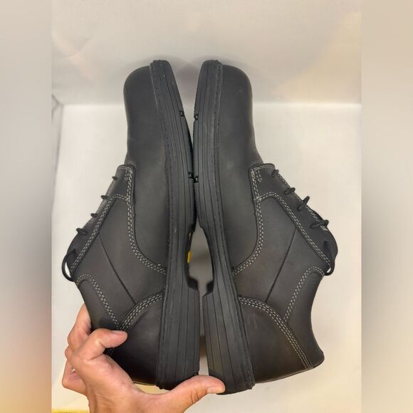 CAT Caterpillar Oversee Steel Toed Construction Work Shoes Men’s Size 12 Black - Picture 7 of 11